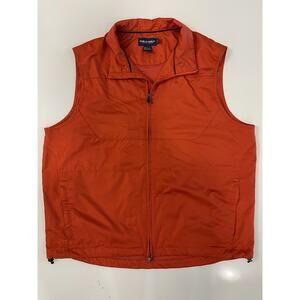 Polo Golf Ralph Lauren Full Zip Casual Vest Men's Orange Size XL